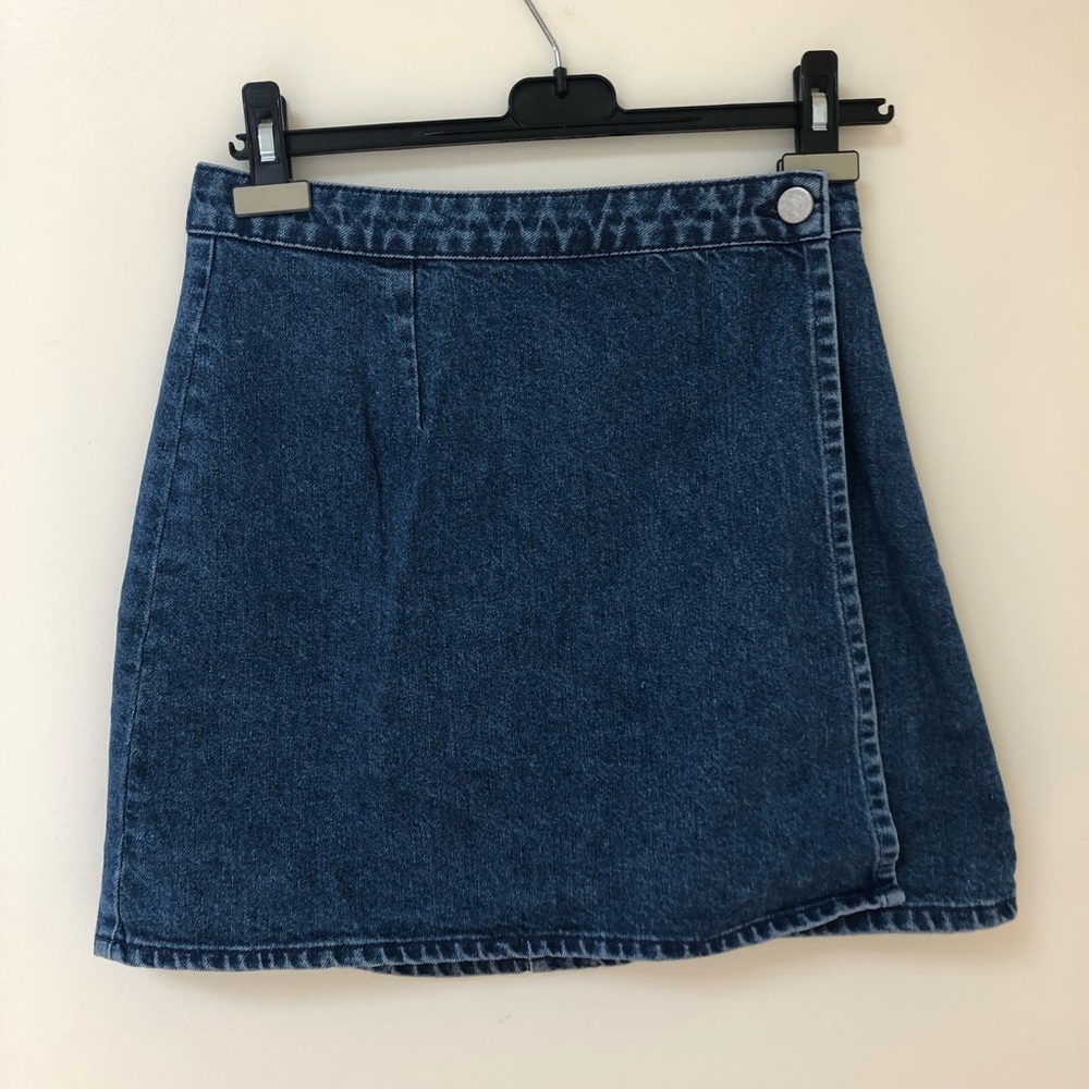 ASOS Denim Wrap Skirt